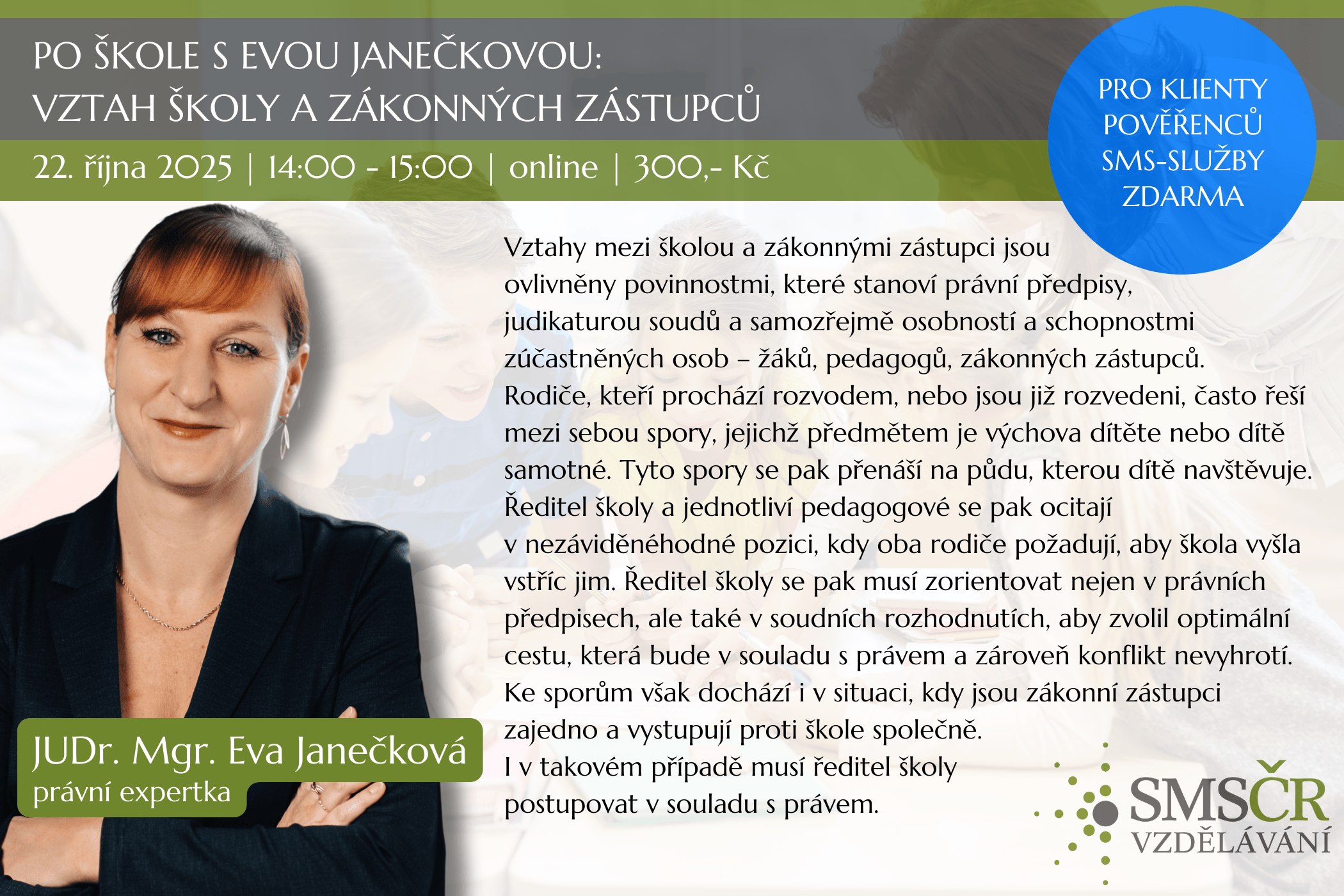 Po škole s Evou Janečkovou Vztah školy a zákonných zástupců_říjen 2025